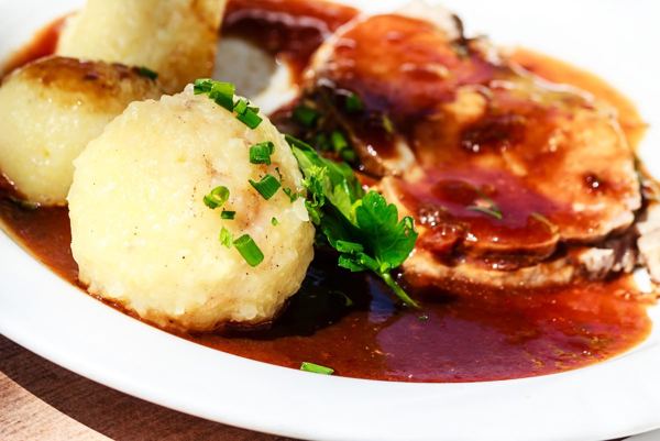 Raspeballer, Potato Dumplings with Salted Meat